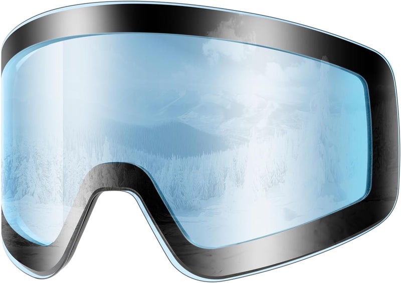 Snower Adults Ski Goggles Replacement Lens With UV Protection and Anti-Fog Treatment - Image 1